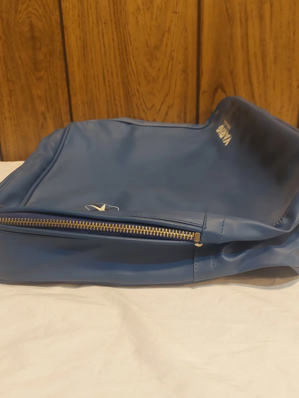 Vintage Varig Brazilian Airlines Travel Bag 60s 70s Blue Laptop Briefcase